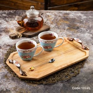 سینی مستطیل بزرگ دسته فلزی   #Code1024L